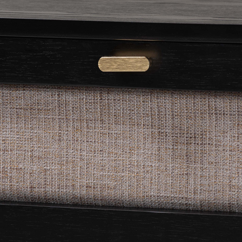 Baxton Studio - Shirin Nightstand in Beige/Black - MG9013-Sand Stone-FG2203-2/Black-1DW-NS view 5