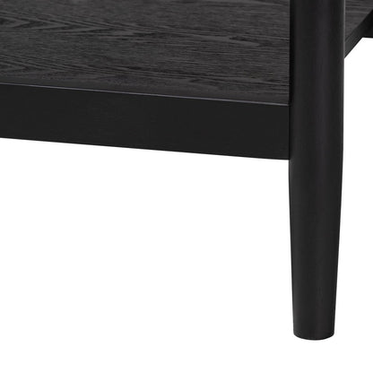 Baxton Studio - Shirin Nightstand in Beige/Black - MG9013-Sand Stone-FG2203-2/Black-1DW-NS view 6