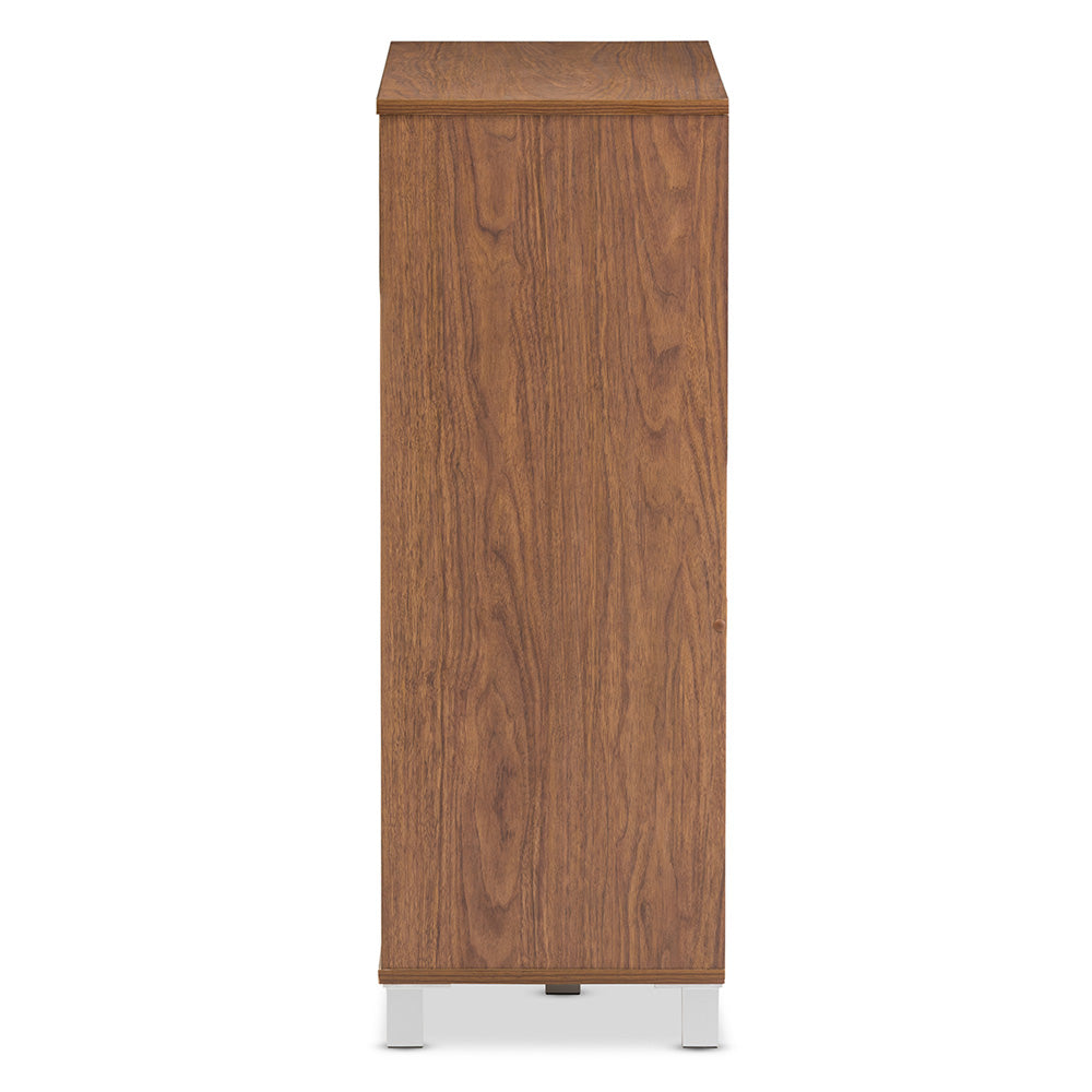 Baxton Studio - Shirley Shoe Cabinet in "Walnut" Brown - SR-002-Walnut view 4