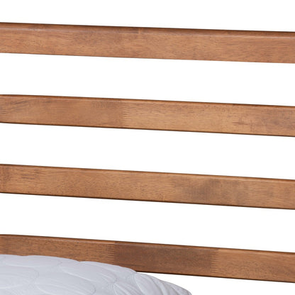Baxton Studio - Shiro King Size Bed in Ash Walnut - Shiro-Ash Walnut-King view 4