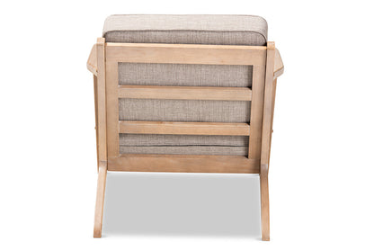 Baxton Studio - Sigrid Chair - Sigrid-Light Grey/Antique Oak-CC view 4