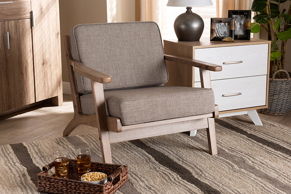 Baxton Studio - Sigrid Chair - Sigrid-Light Grey/Antique Oak-CC view 5