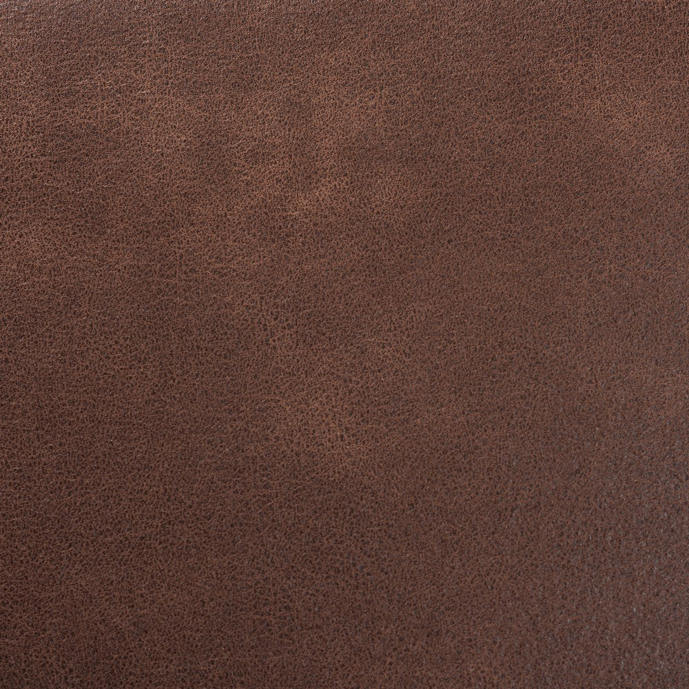 Baxton Studio - Sigrid Ottoman in Dark Brown/Antique Oak - Sigrid-Dark Brown/Antique Oak-Otto view 4
