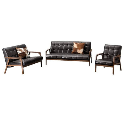 Baxton Studio - Sofa Set in Brown - TOGO 3PC Sofa Set view 1