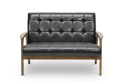 Baxton Studio - Sofa Set in Brown - TOGO 3PC Sofa Set view 2