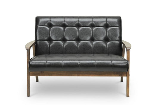Baxton Studio - Sofa Set in Brown - TOGO 3PC Sofa Set view 2