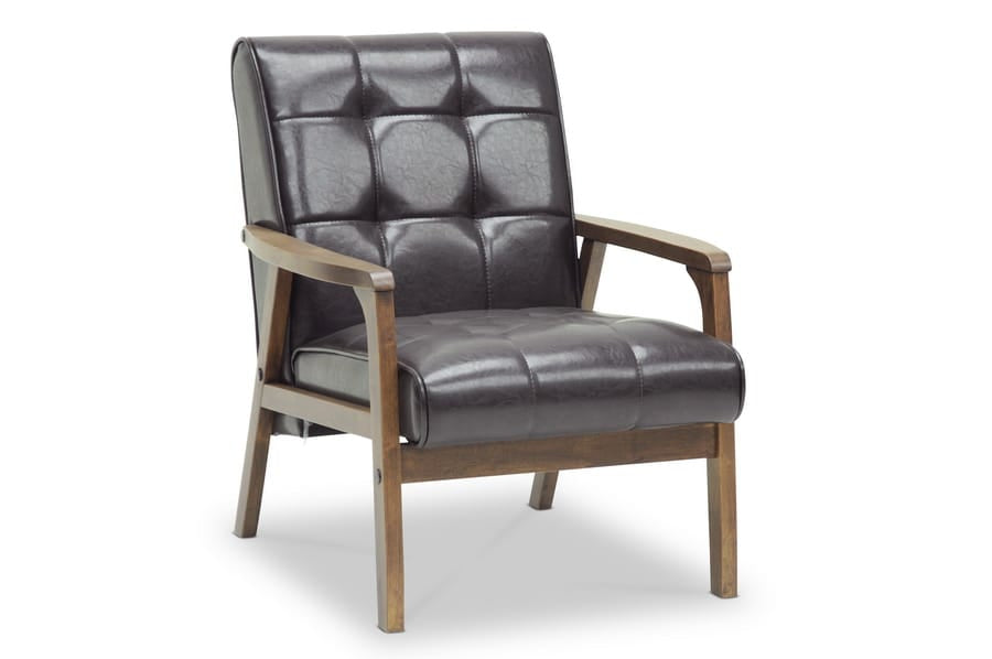 Baxton Studio - Sofa Set in Brown - TOGO 3PC Sofa Set view 4