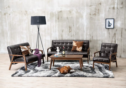 Baxton Studio - Sofa Set in Brown - TOGO 3PC Sofa Set view 5
