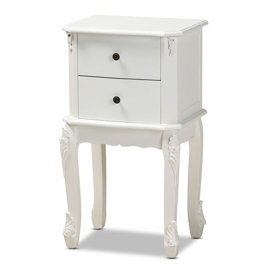 Baxton Studio - Sophia End Table in White - HL7A-A110-2 DW ET view 1