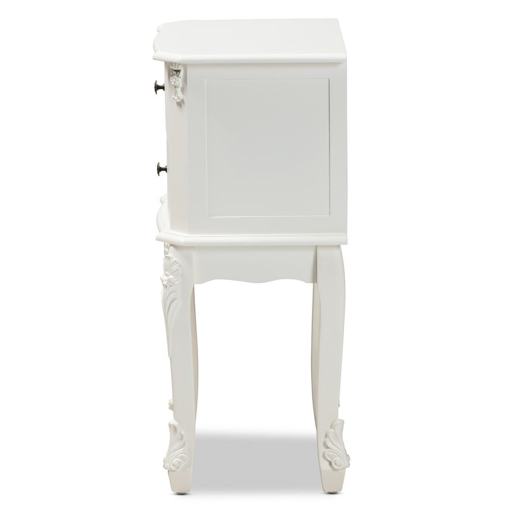 Baxton Studio - Sophia End Table in White - HL7A-A110-2 DW ET view 4
