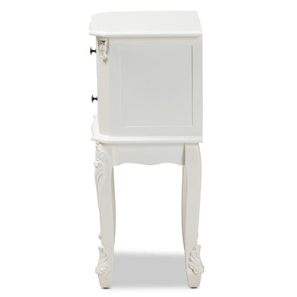 Baxton Studio - Sophia End Table in White - HL7A-A110-2 DW ET view 4