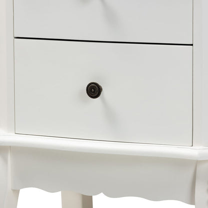 Baxton Studio - Sophia End Table in White - HL7A-A110-2 DW ET view 5