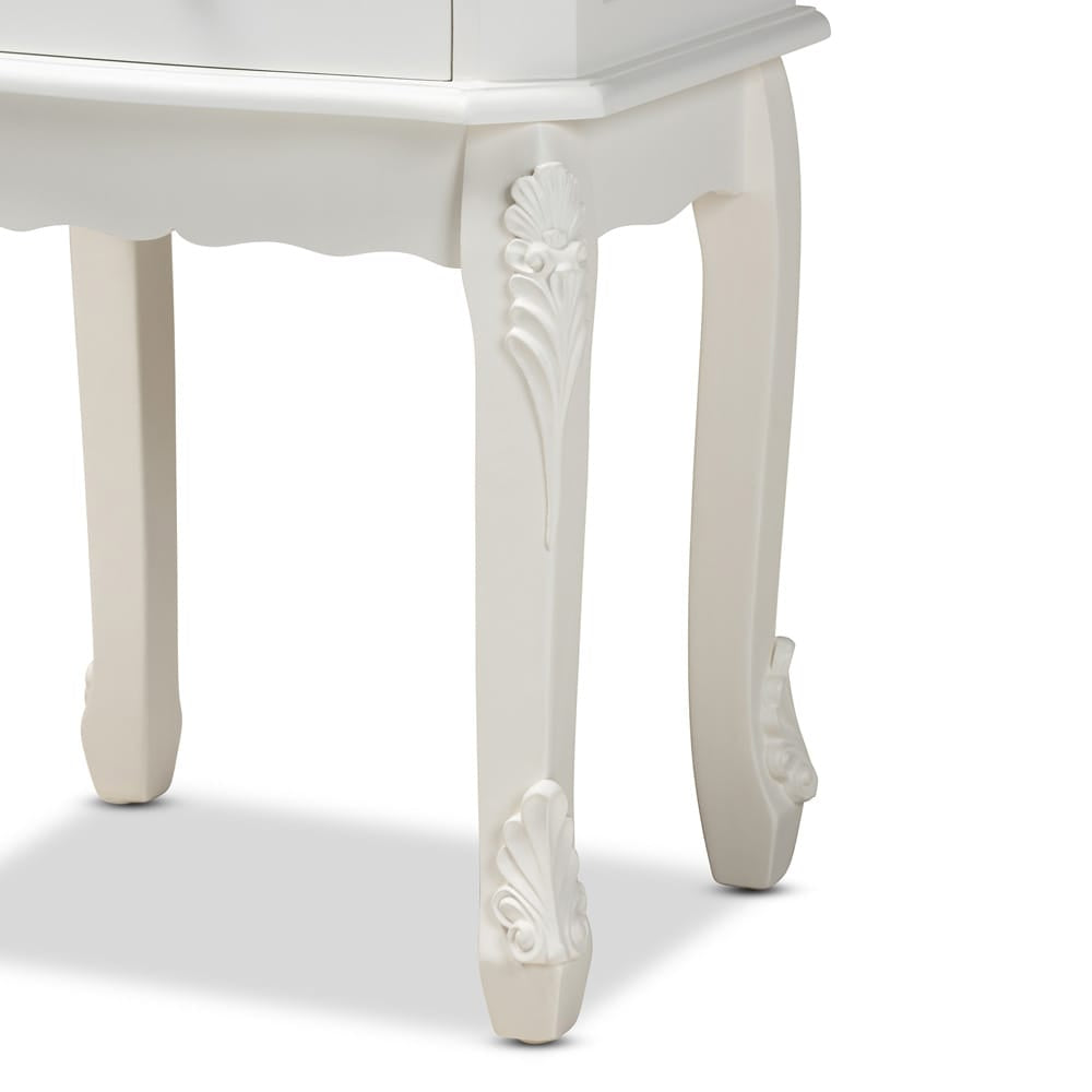 Baxton Studio - Sophia End Table in White - HL7A-A110-2 DW ET view 6