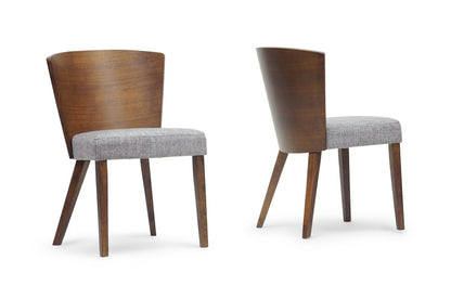 Baxton Studio - Sparrow Set of 2 Dining Chairs in "Gravel" Multi Colors/Brown - SPARROW DINING CHAIR-109/690 view 2
