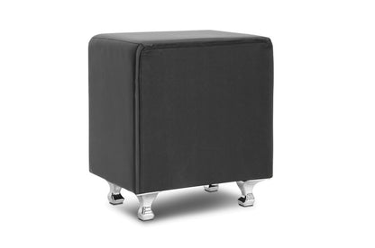 Baxton Studio - Stella Nightstand in Black - BBT3084-Black-NS view 3