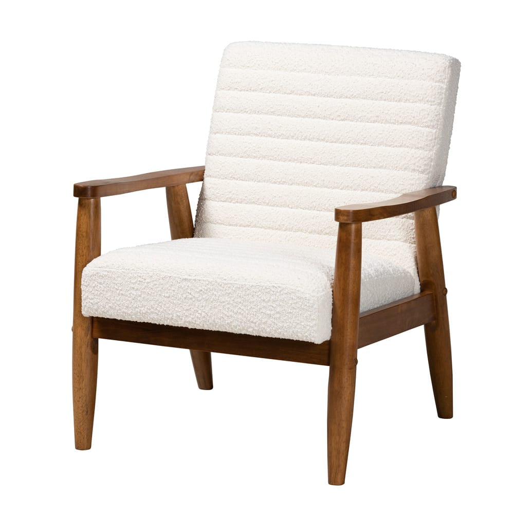 Baxton Studio - Stratton Chair in Cream/Walnut Brown - BBT8013.16-Maya-Cream/Walnut-CC view 1