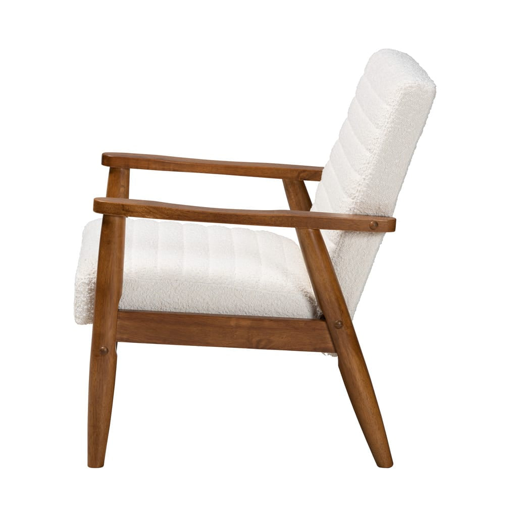 Baxton Studio - Stratton Chair in Cream/Walnut Brown - BBT8013.16-Maya-Cream/Walnut-CC view 3