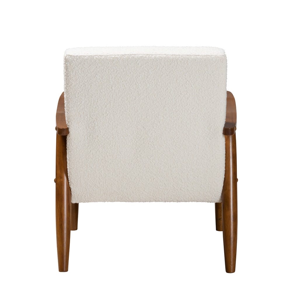 Baxton Studio - Stratton Chair in Cream/Walnut Brown - BBT8013.16-Maya-Cream/Walnut-CC view 4