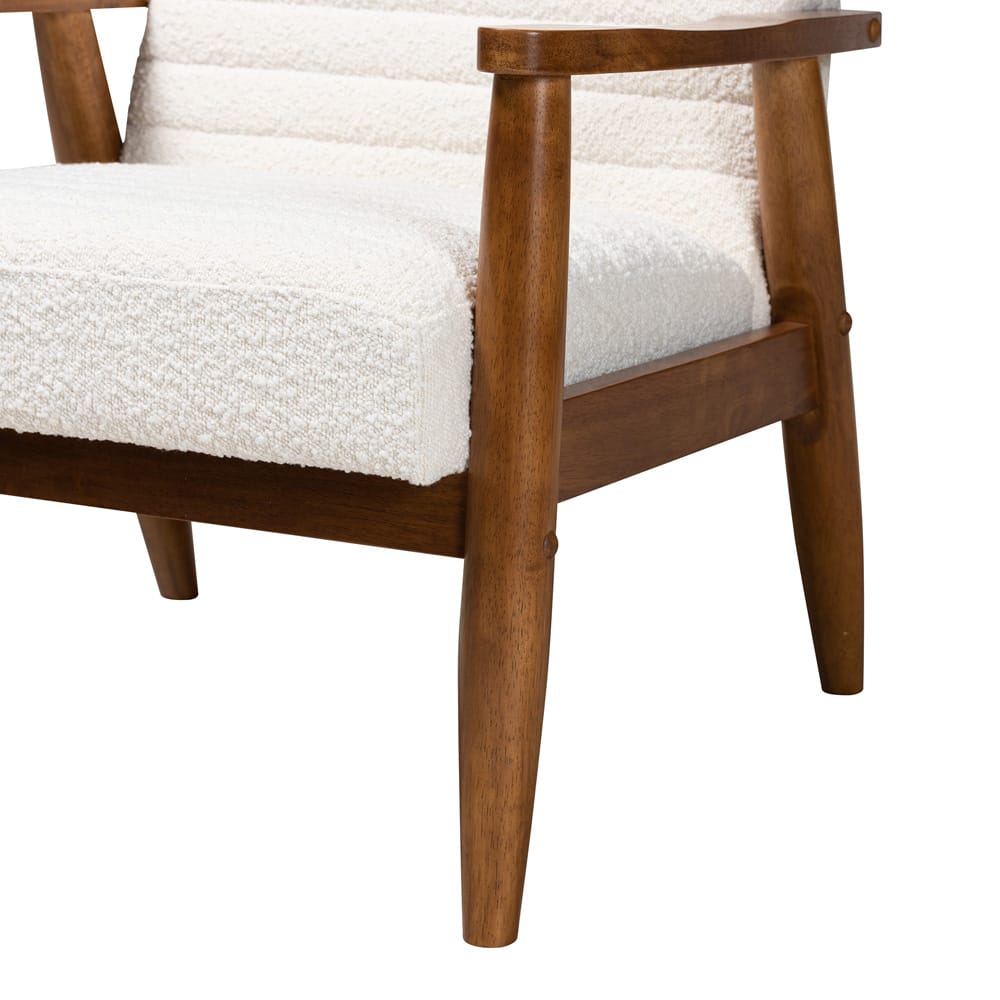 Baxton Studio - Stratton Chair in Cream/Walnut Brown - BBT8013.16-Maya-Cream/Walnut-CC view 6