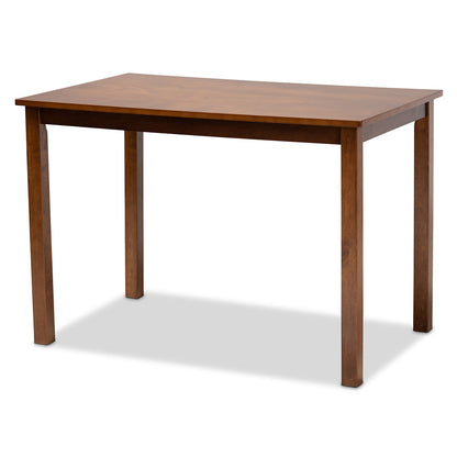Baxton Studio - Suvi Dining Set in Grey/Walnut Brown - Suvi-Grey/Walnut-5PC Dining Set view 3