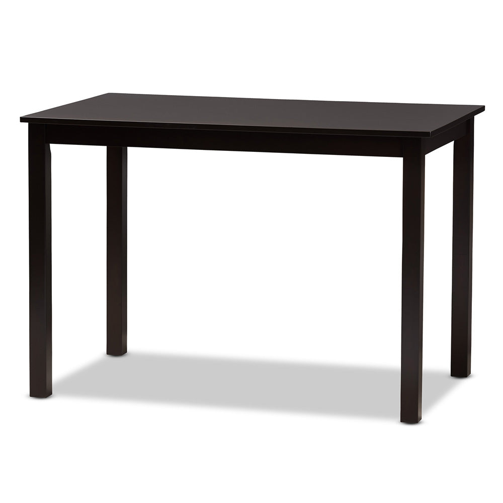 Baxton Studio - Suvi Dining Set in Sand/Dark Brown - Suvi-Sand/Dark Brown-5PC Dining Set view 3