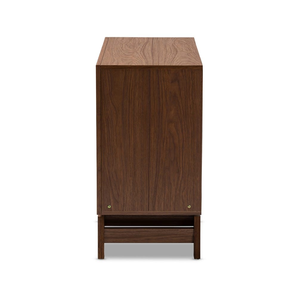 Baxton Studio - Svante Chest in Walnut/White/Gray - WI1704-Walnut/White/Grey-6DW-Chest view 4