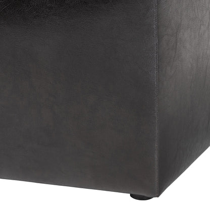 Baxton Studio - Sydney Ottoman in Dark Brown - XB-01-dark brown view 6