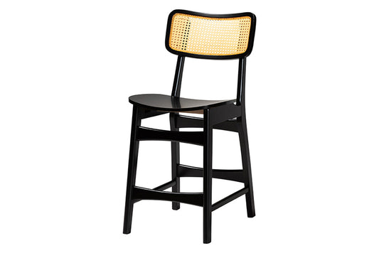 Baxton Studio - Tafari Pub Set - RH254P-Natural Rattan/Dark Brown-5PC Pub Set view 2