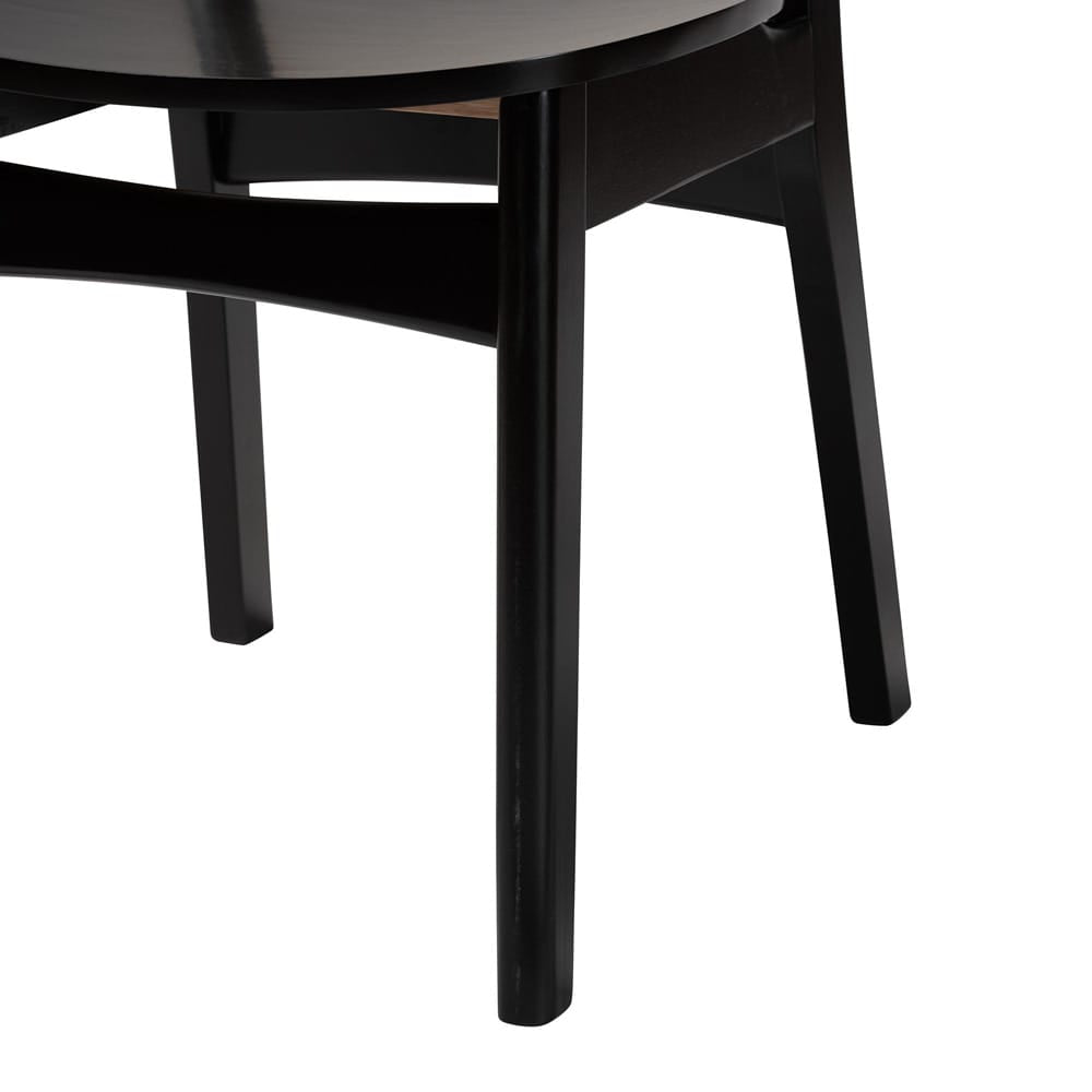 Baxton Studio - Tafari Set of 2 Dining Chairs in Dark Brown/Light Brown - RH254C-Natural Rattan/Dark Brown Bent Seat-DC-2PK view 5