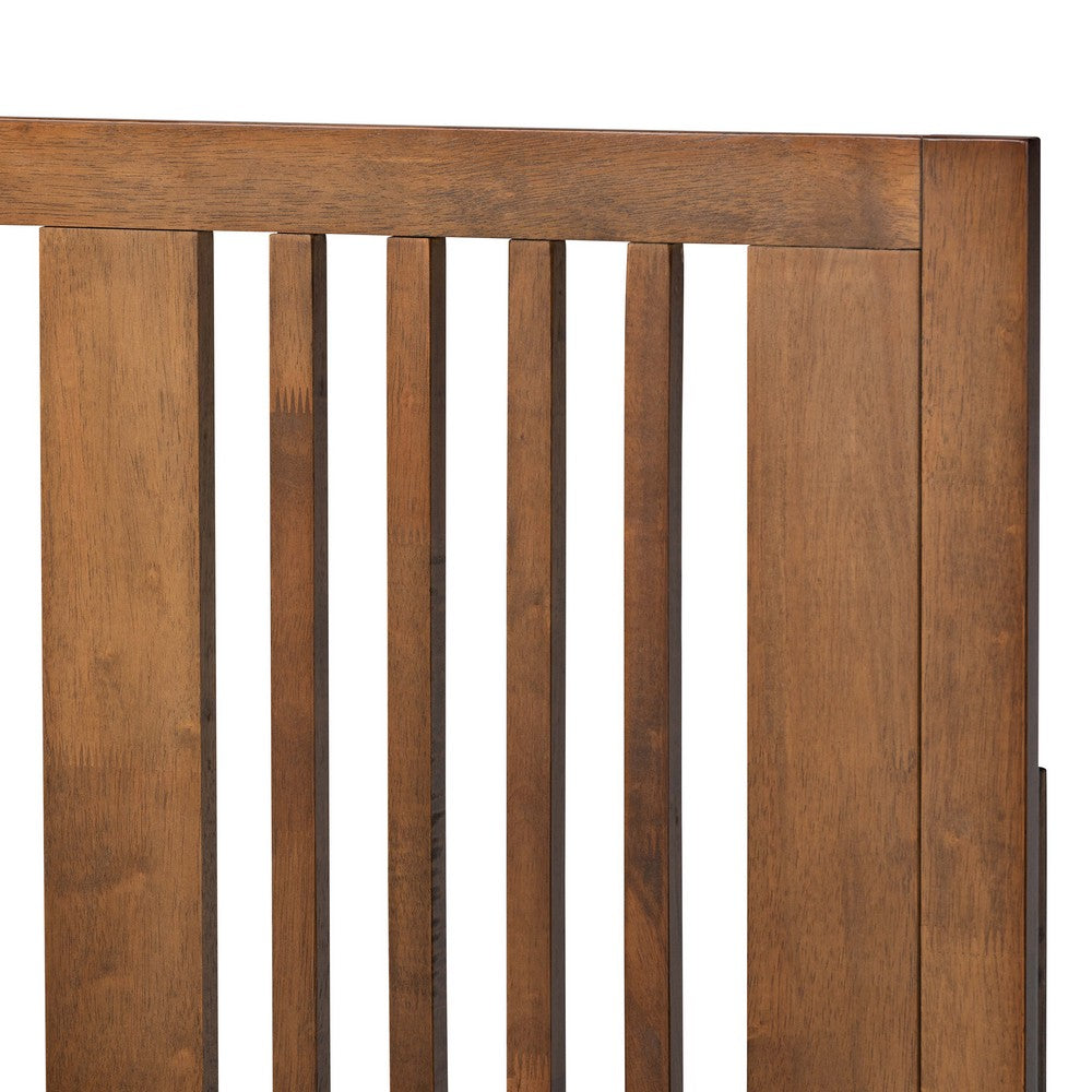 Baxton Studio - Takeo Twin Size Bed in Ash Walnut - Takeo-Ash Walnut-Twin view 4