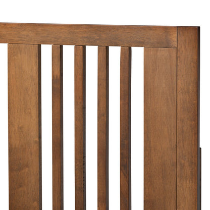 Baxton Studio - Takeo Twin Size Bed in Ash Walnut - Takeo-Ash Walnut-Twin view 4