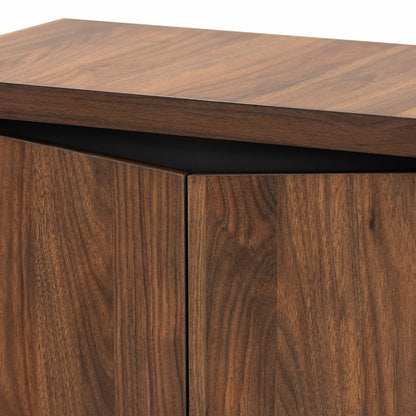 Baxton Studio - Talon Shoe Cabinet in Walnut Brown/Dark Grey - SESC70210WI-Columbia/Dark Grey-Shoe Cabinet view 5