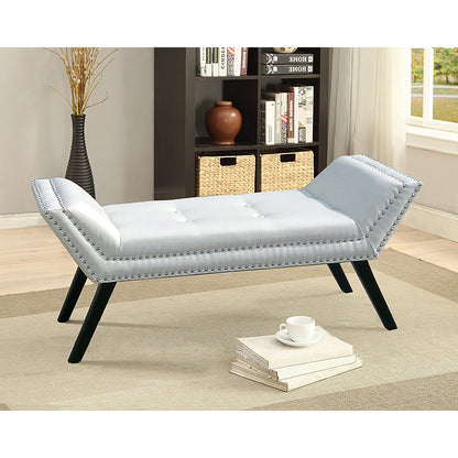 Baxton Studio - Tamblin Bench in White - WS-22592-Matt White view 5