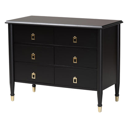 Baxton Studio - Tamra Chest in Black - SW8000-90CH6D-Black-Chest view 1