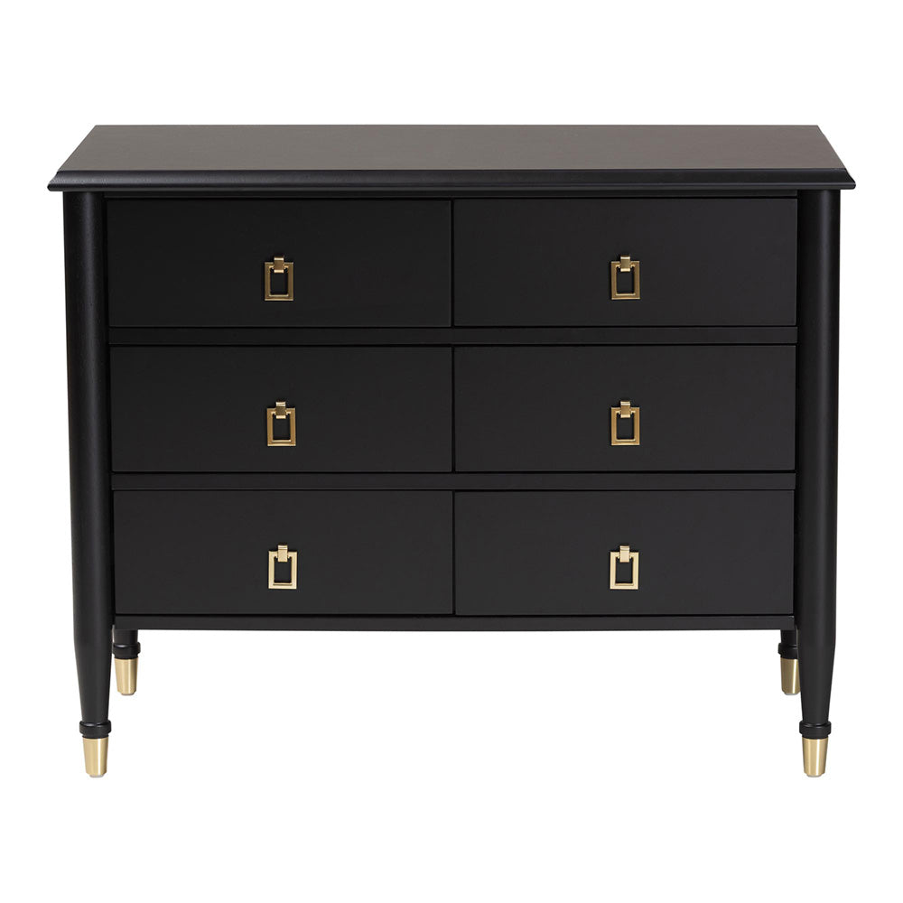 Baxton Studio - Tamra Chest in Black - SW8000-90CH6D-Black-Chest view 3