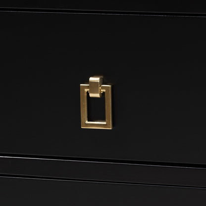 Baxton Studio - Tamra Chest in Black - SW8000-90CH6D-Black-Chest view 5