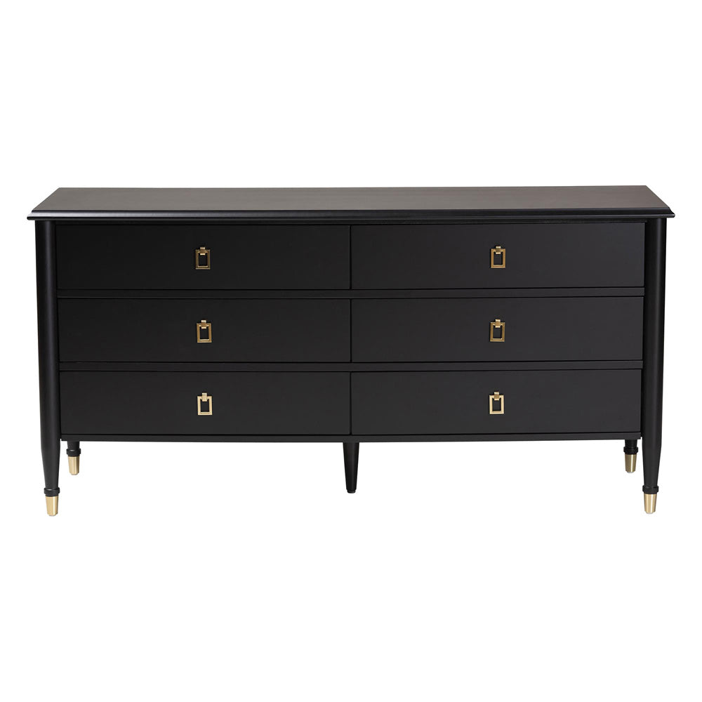Baxton Studio - Tamra Dresser in Black - SW8000-90D6D-Black-Dresser view 3