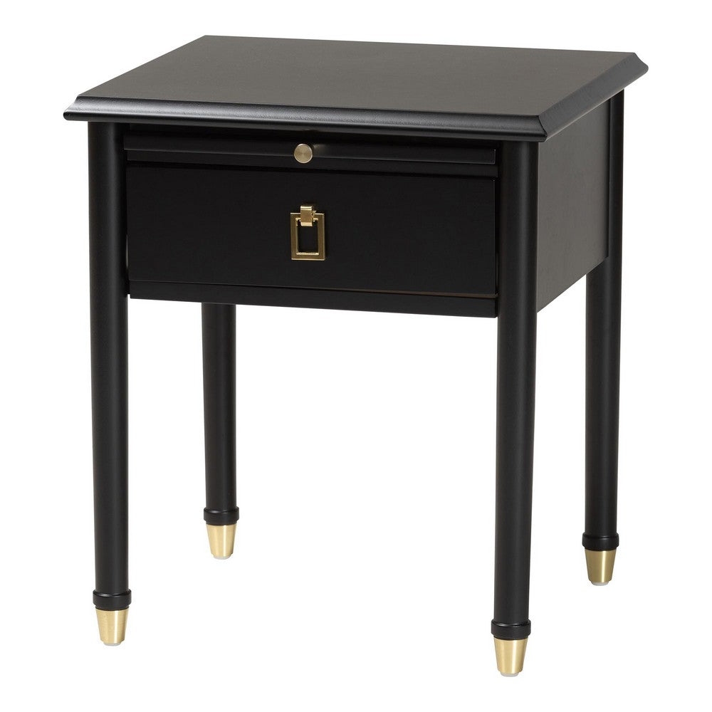 Baxton Studio - Tamra King Bedroom Set in Black - Tamra-Black-4PC King Poster Bedroom Set view 4