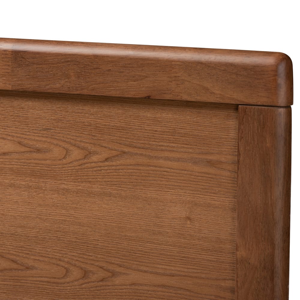 Baxton Studio - Tamsin Queen Size Bed in Ash Walnut - Tamsin-Ash Walnut-Queen view 6