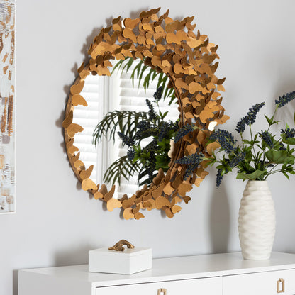 Baxton Studio - Tauriel Mirror in Antique goldleaf - RXW-10049 view 3