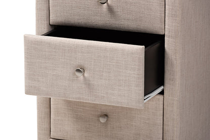 Baxton Studio - Tessa Nightstand - BBT3138-Beige-NS view 7