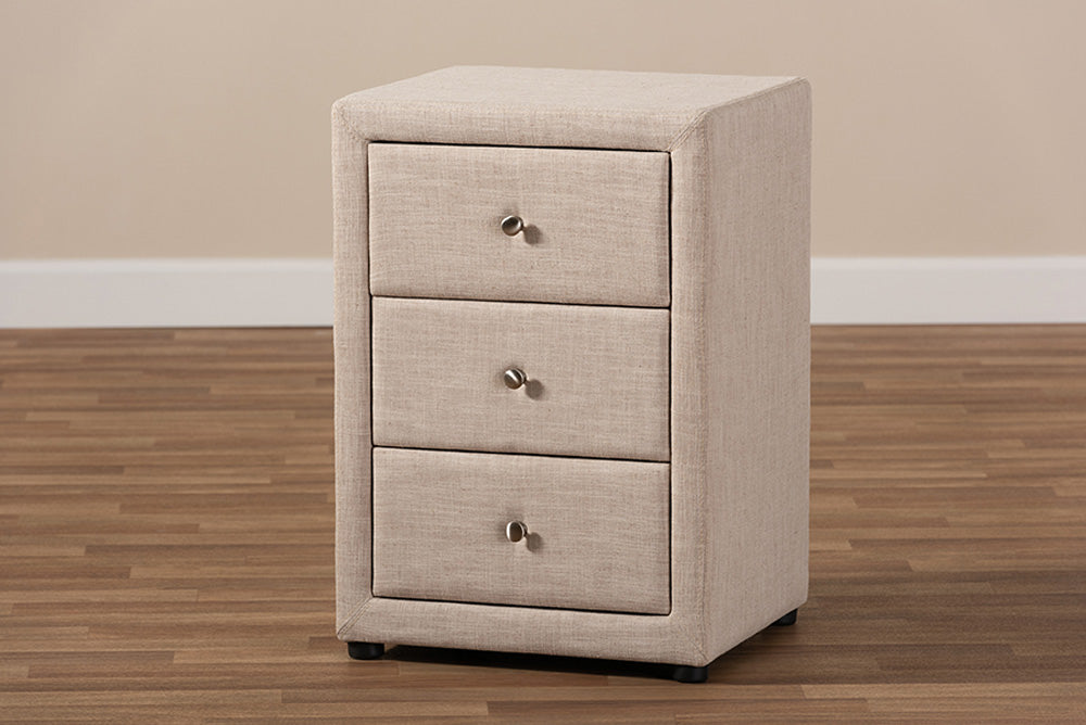 Baxton Studio - Tessa Nightstand - BBT3138-Beige-NS view 8