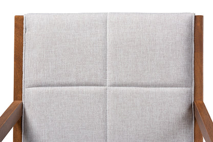 Baxton Studio - Theresa Chair Set of 2 - BBT5390-Greyish Beige/Walnut-CC view 4