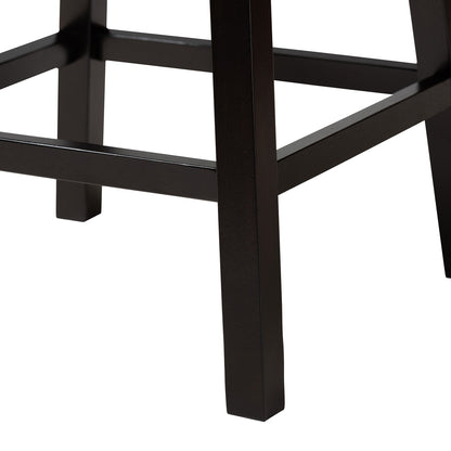 Baxton Studio - Theron Set of 2 Counter Stools in Beige/Espresso Brown - BBT5210C-Light Beige/Dark Brown-CS view 5
