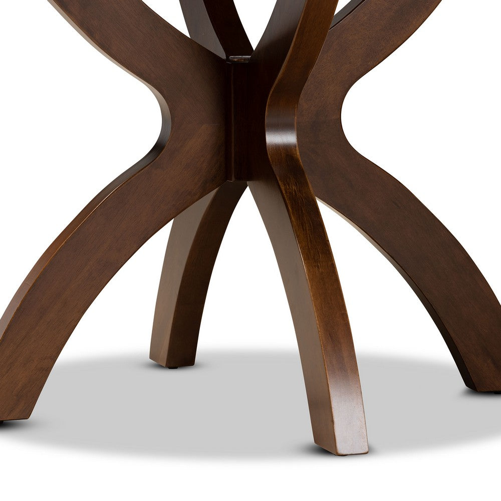 Baxton Studio - Tilde Dining Table in Walnut - RH7232T-Walnut-35-IN-DT view 4