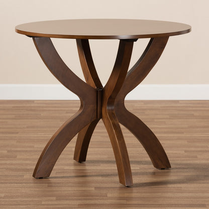 Baxton Studio - Tilde Dining Table in Walnut - RH7232T-Walnut-35-IN-DT view 6