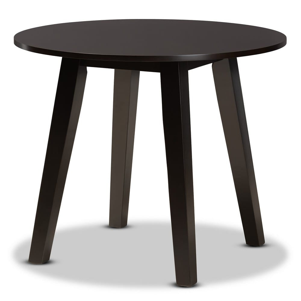 Baxton Studio - Torin Dining Set in Dark Brown/Espresso Brown - Torin-Dark Brown-5PC Dining Set view 3