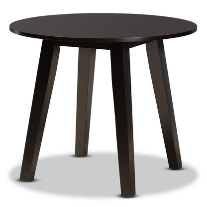Baxton Studio - Torin Dining Set in Dark Brown/Espresso Brown - Torin-Dark Brown-5PC Dining Set view 3
