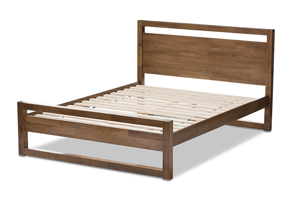 Baxton Studio - ToriNo King Size Bed - SW8068-Walnut-M17-King view 3