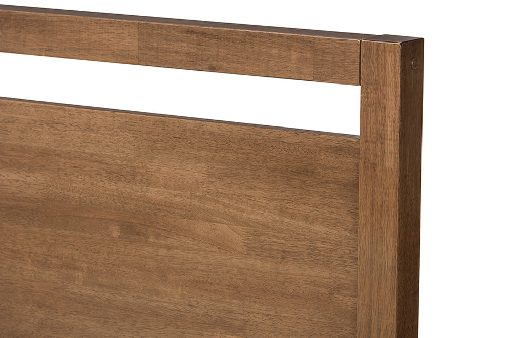 Baxton Studio - ToriNo King Size Bed - SW8068-Walnut-M17-King view 4